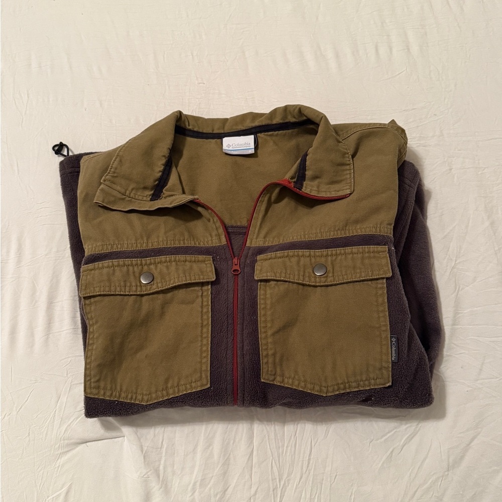 Columbia Men's Khaki and Grey Field Jacket